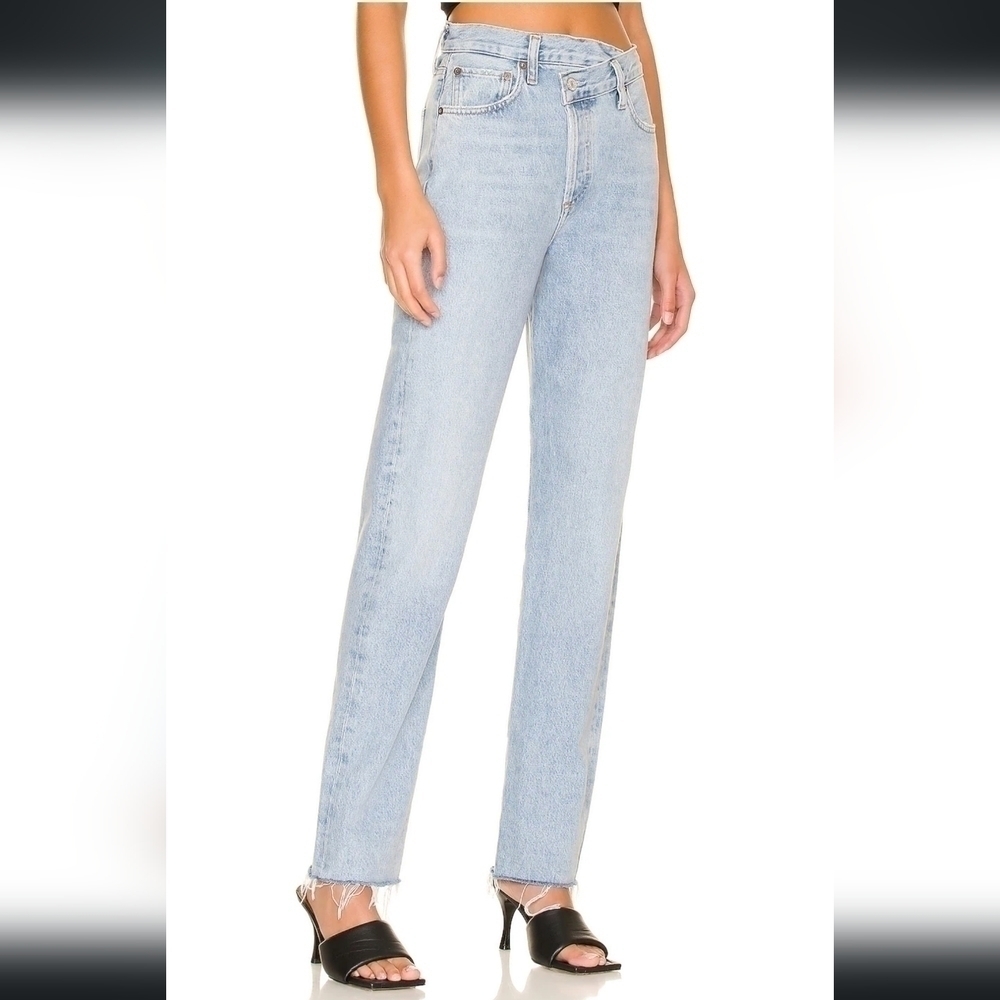 Agolde Crisscross High Waist Organic Cotton Jeans - Picture 6 of 9